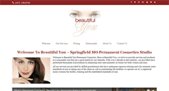 Desktop Screenshot of beautifulyoupermanentcosmetics.com